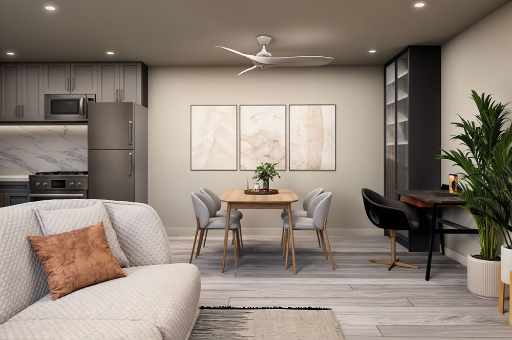 Innovative Living 1BR Living View